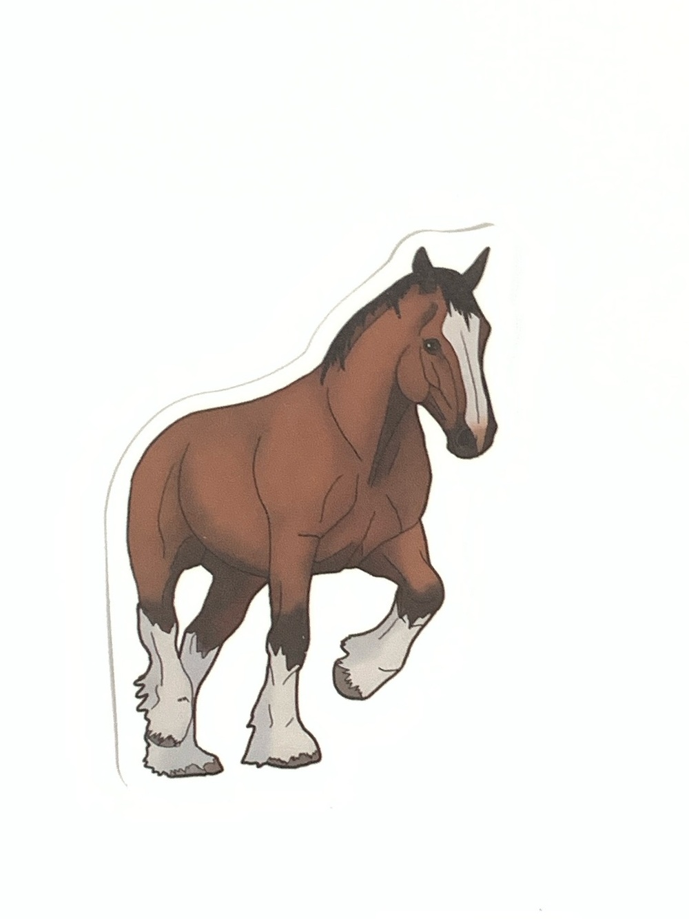 Brown Horse Sticker - Small Vinyl Decal